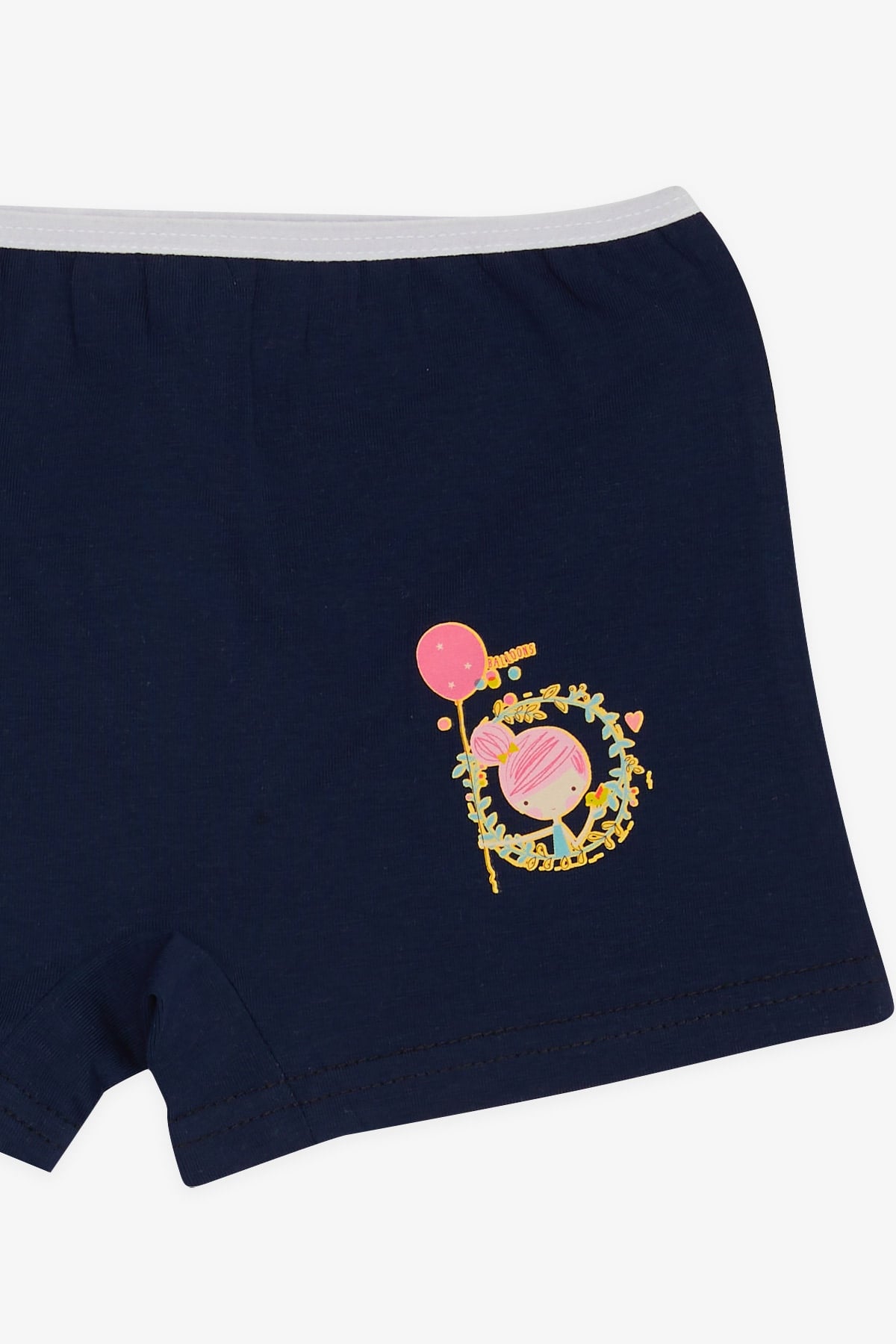 Breeze Kız Çocuk Boxer Kız Baskılı Lacivert (5-11 Yaş)