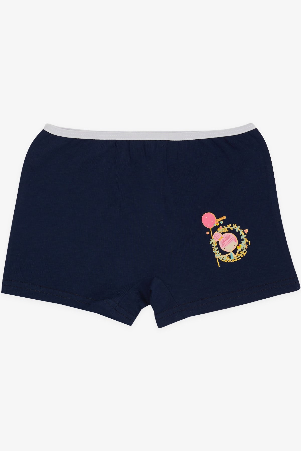 Breeze Kız Çocuk Boxer Kız Baskılı Lacivert (5-11 Yaş)