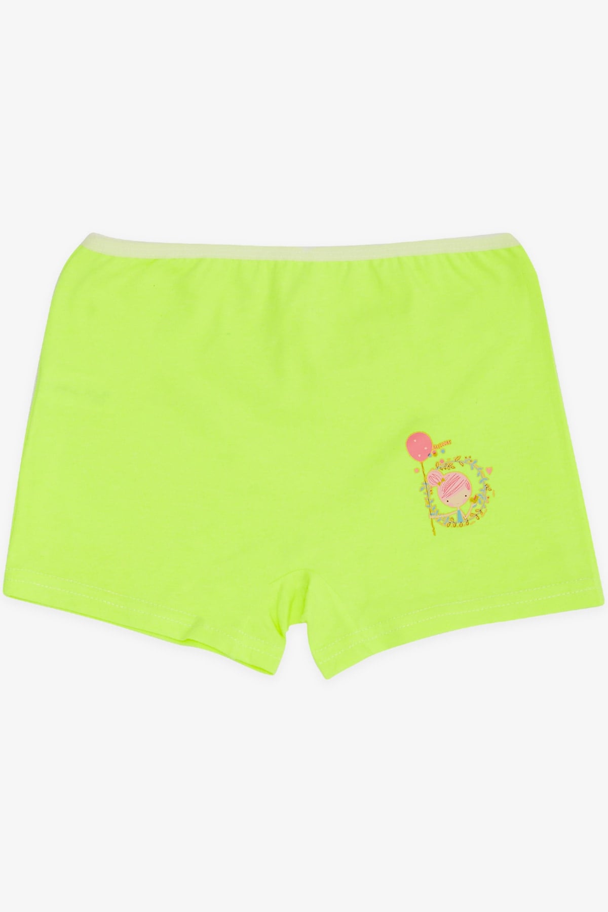 Breeze Kız Çocuk Boxer Kız Baskılı Neon Yeşil (5-11 Yaş)