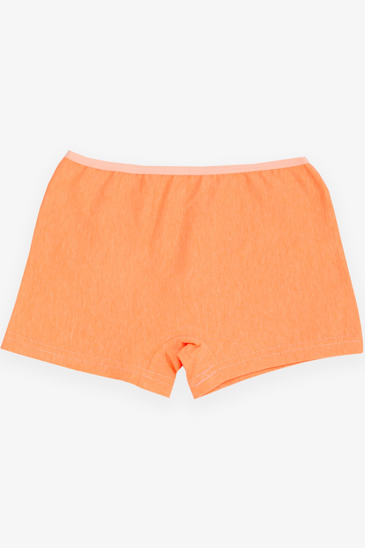 Breeze Kız Çocuk Boxer Meraklı Kedicik Baskılı Neon Turuncu (5-11 Yaş)