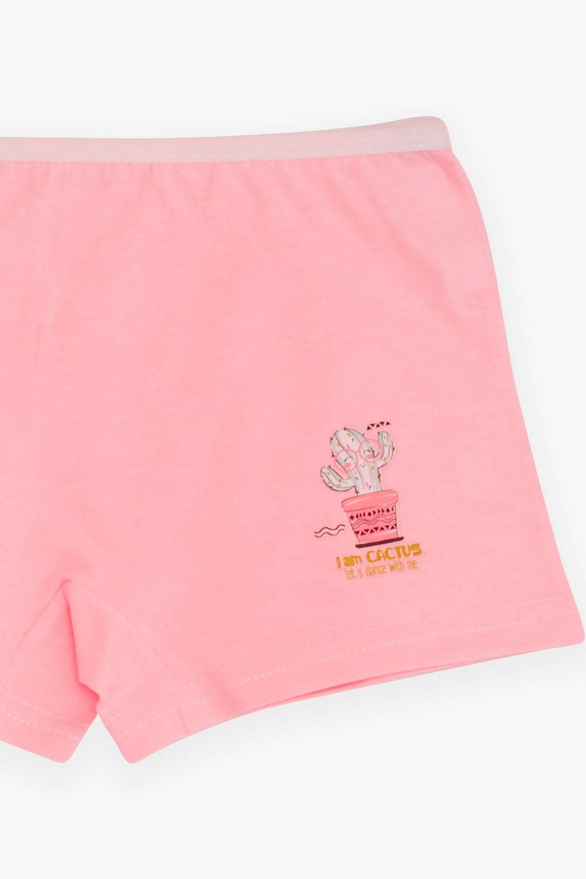 Breeze Kız Çocuk Boxer Neşeli Kaktüs Baskılı Pembe (5-11 Yaş)