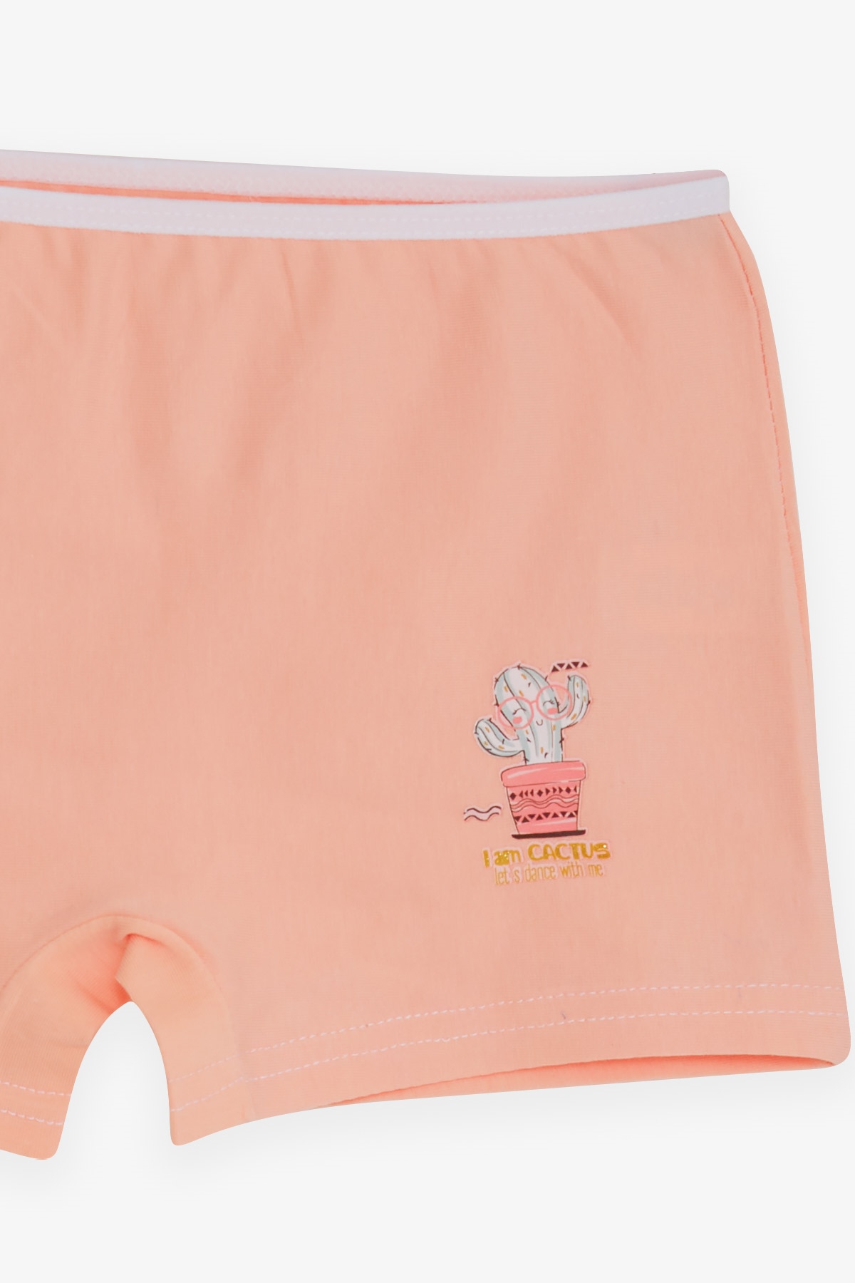 Breeze Kız Çocuk Boxer Neşeli Kaktüs Baskılı Pudra (5-11 Yaş)