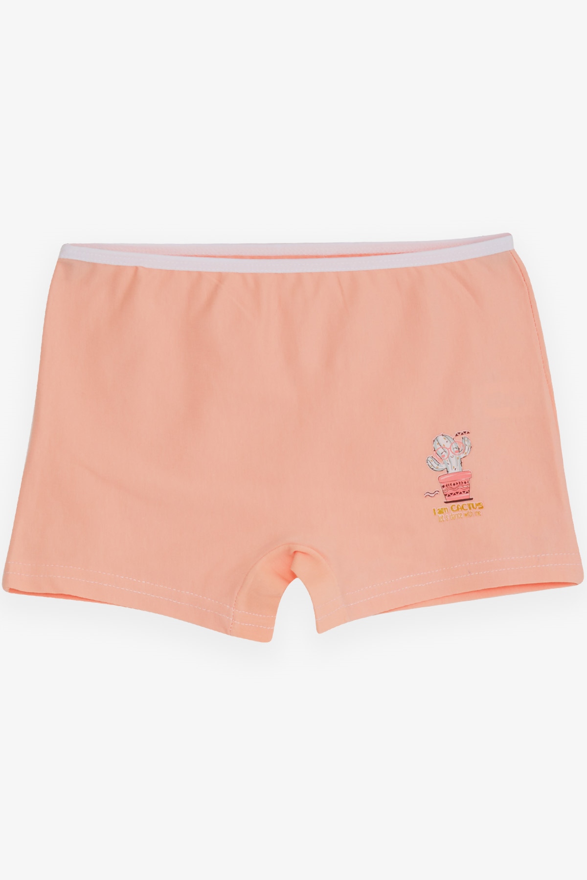Breeze Kız Çocuk Boxer Neşeli Kaktüs Baskılı Pudra (5-11 Yaş)