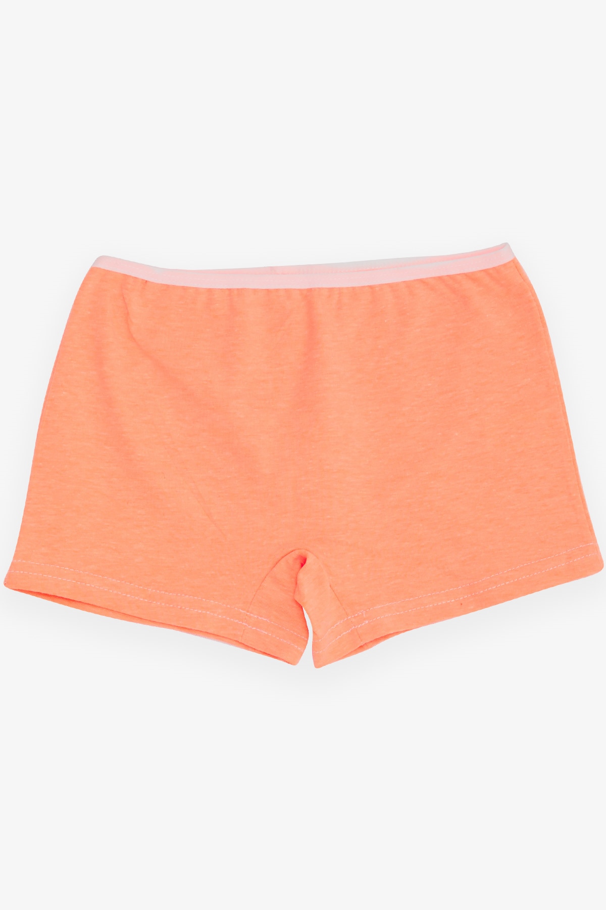 Breeze Kız Çocuk Boxer Neşeli Kedicik Baskılı Neon Turuncu (5-11 Yaş)
