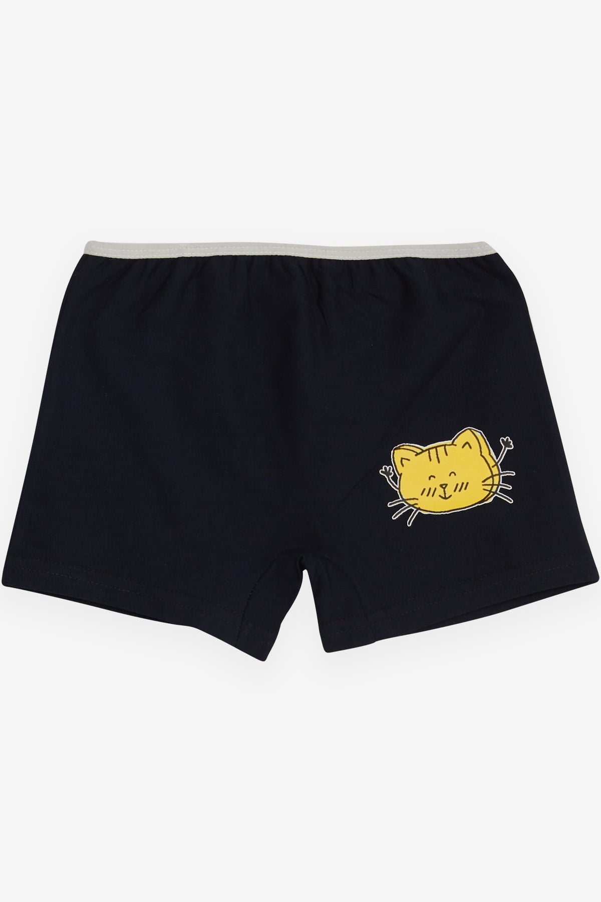 Breeze Kız Çocuk Boxer Neşeli Kedicik Baskılı Lacivert (5-11 Yaş)