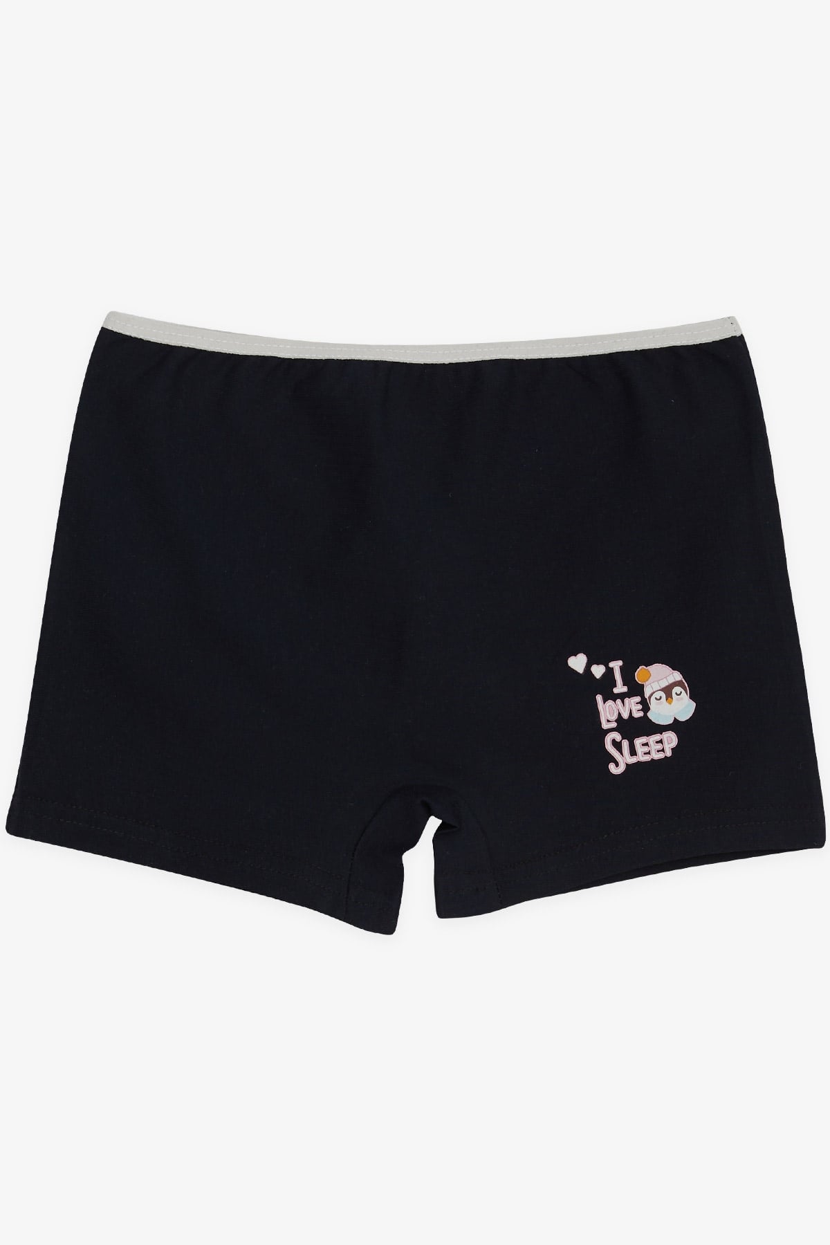 Breeze Kız Çocuk Boxer Penguen Baskılı Lacivert (5-11 Yaş)