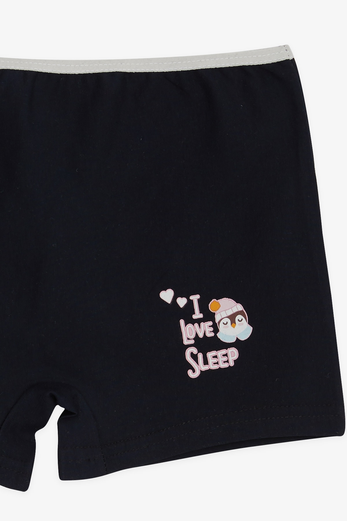 Breeze Kız Çocuk Boxer Penguen Baskılı Lacivert (5-11 Yaş)