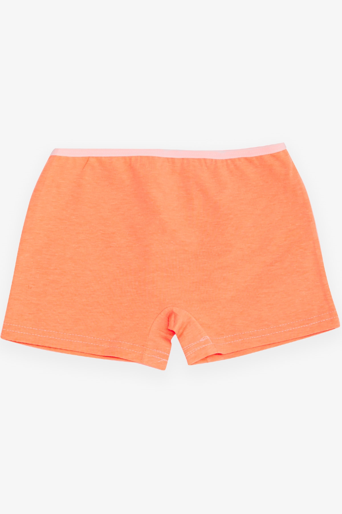 Breeze Kız Çocuk Boxer Sevimli Ayıcık Baskılı Neon Turuncu (5-11 Yaş)