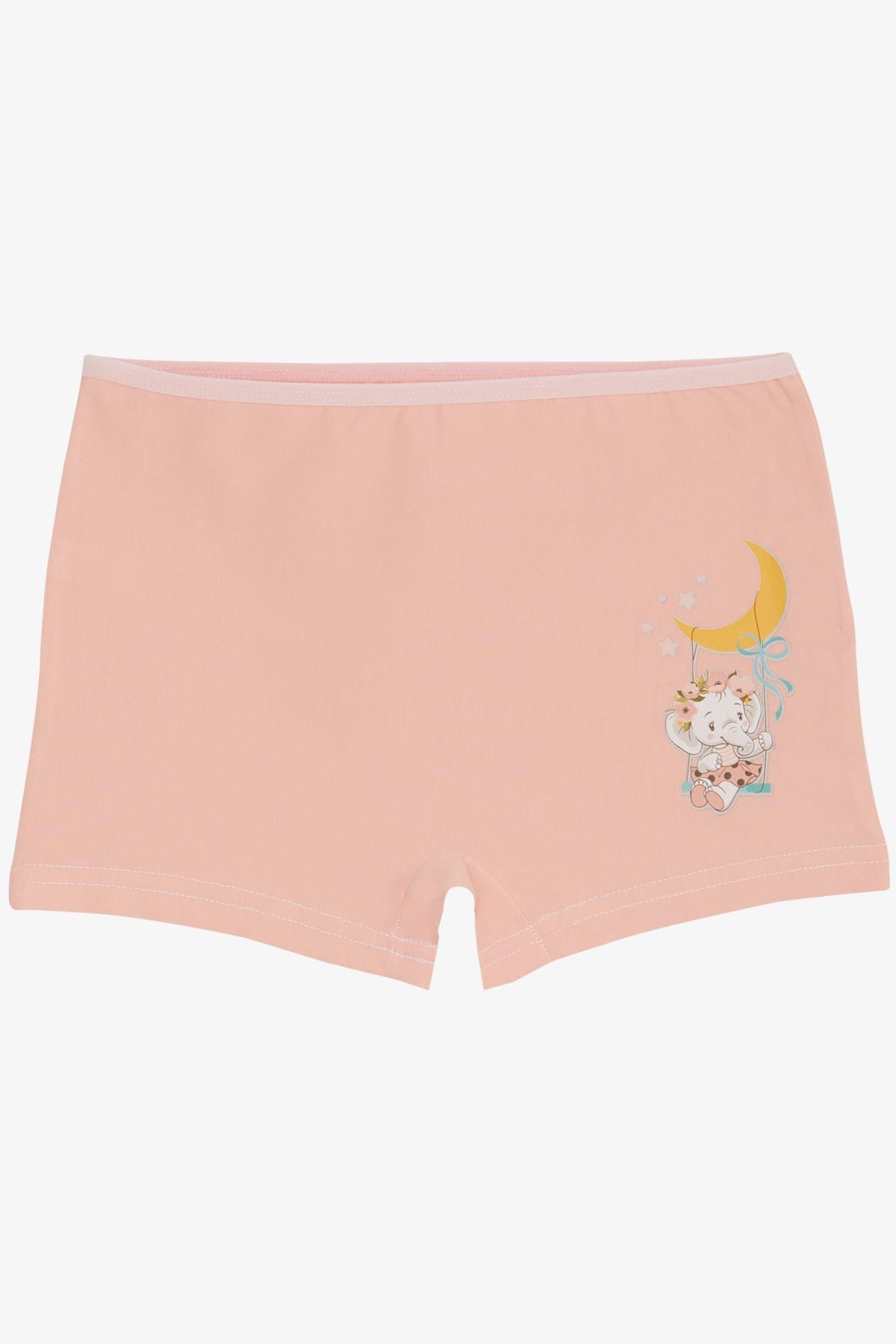 Breeze Kız Çocuk Boxer Sevimli Bebek Fil Baskılı Pembe (5-11 Yaş)