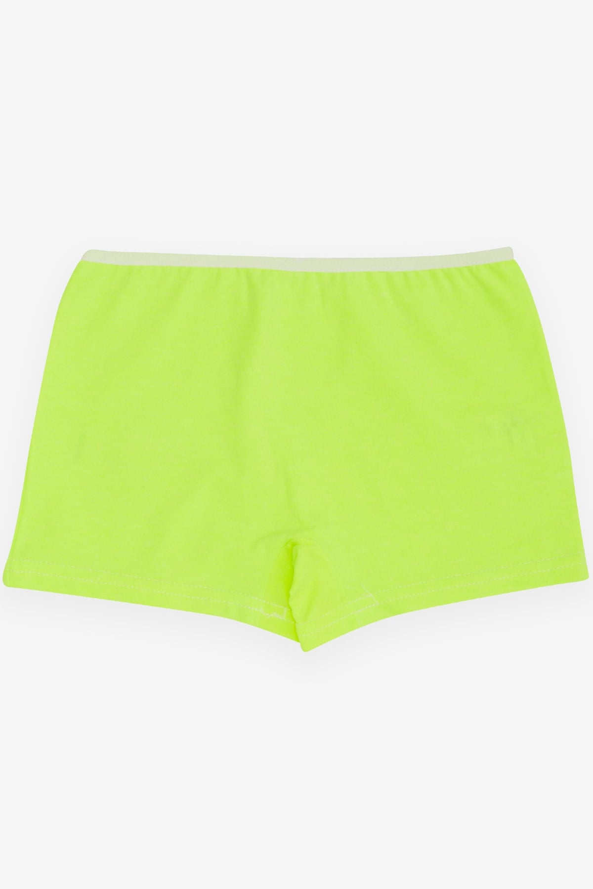 Breeze Kız Çocuk Boxer Sevimli Bulut Baskılı Neon Yeşil (5-11 Yaş)