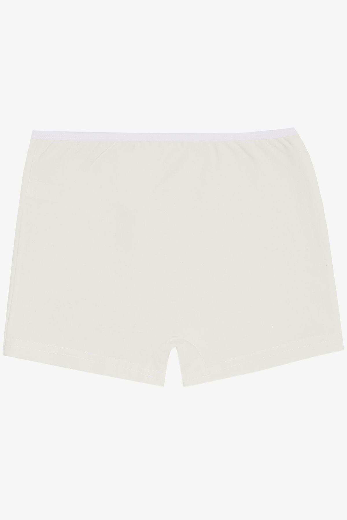 Breeze Kız Çocuk Boxer Sevimli Kedicik Baskılı Ekru (5-11 Yaş)