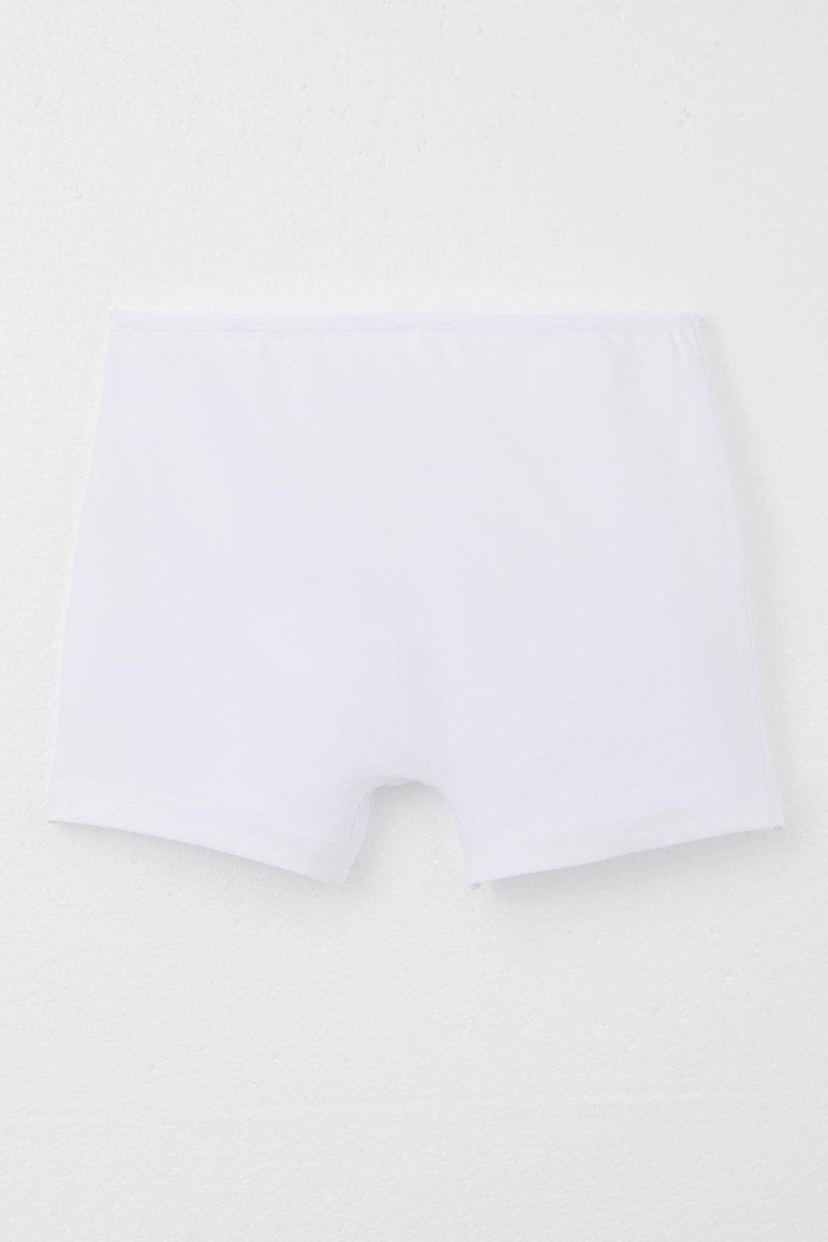 Breeze Kız Çocuk Boxer Sevimli Kedicik Baskılı Beyaz (11 Yaş)