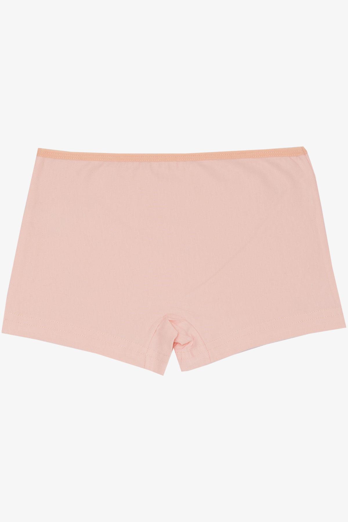 Breeze Kız Çocuk Boxer Sevimli Salıncaklı Ayıcık Baskılı Somon (5-11 Yaş)