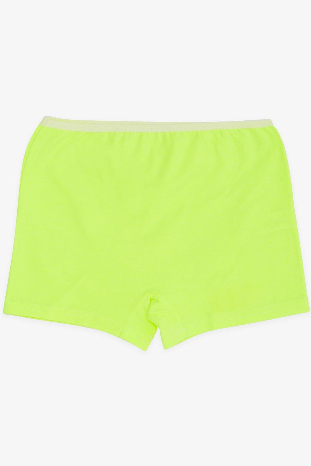 Breeze Kız Çocuk Boxer Simli Yazı Baskılı Neon Yeşil (5-11 Yaş)