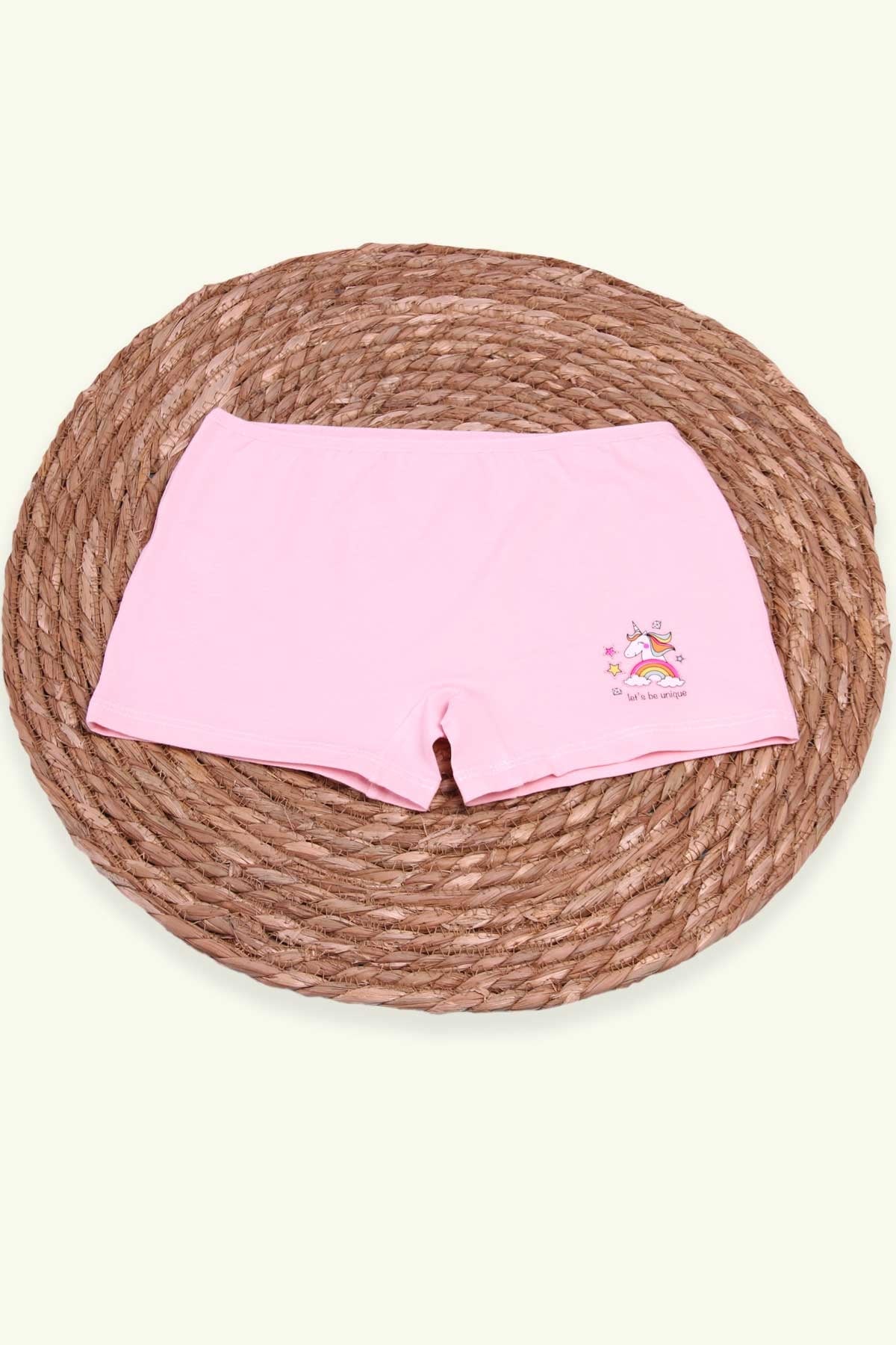 Breeze Kız Çocuk Boxer Unicorn Pudra (8 Yaş)