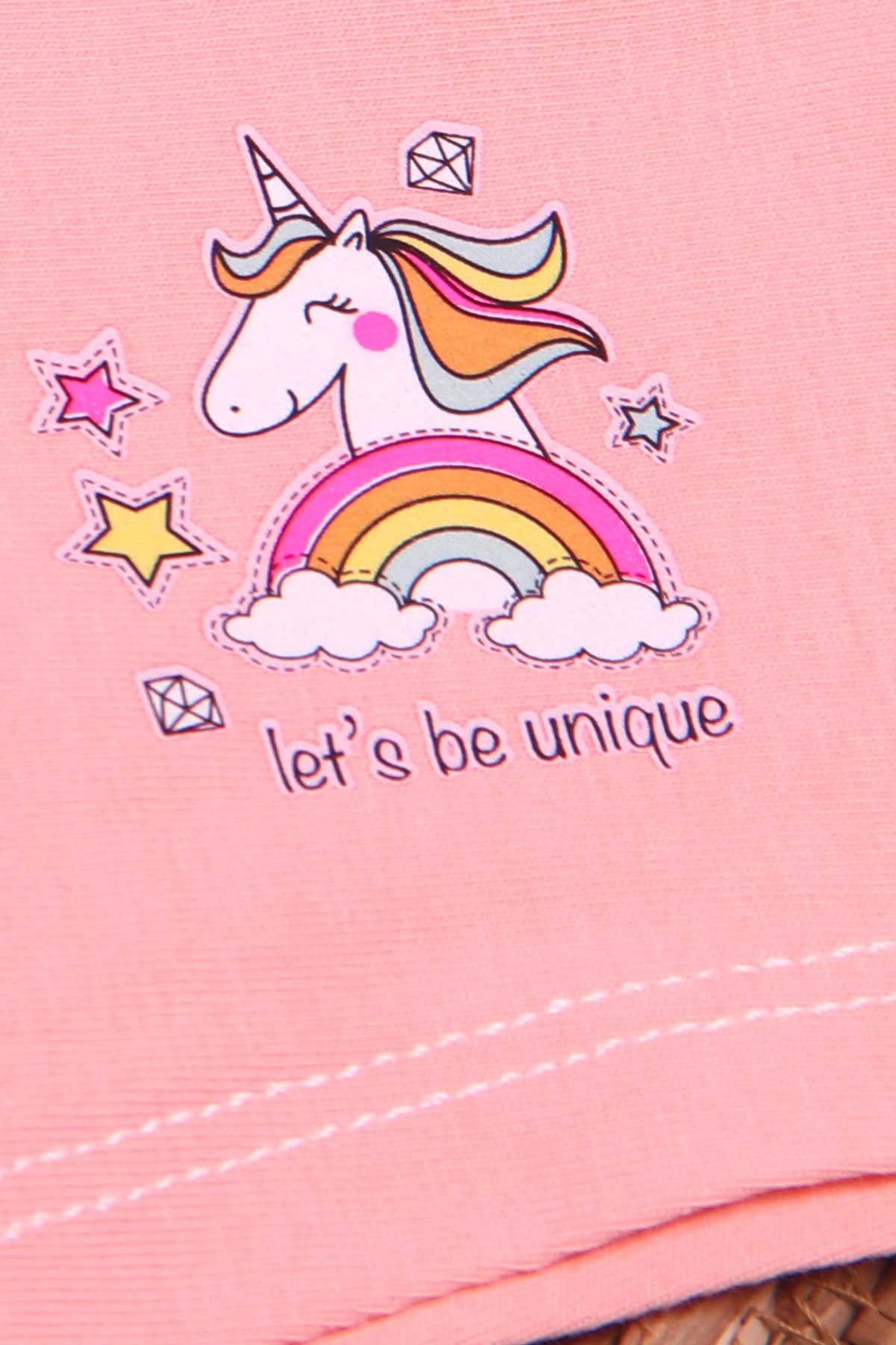 Breeze Kız Çocuk Boxer Unicorn Somon (8 Yaş)