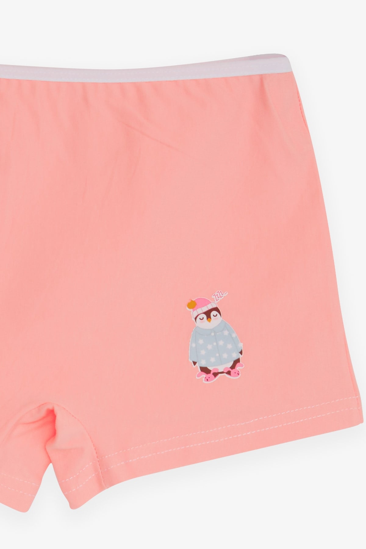 Breeze Kız Çocuk Boxer Uykucu Penguen Baskılı Pembe (5-11 Yaş)