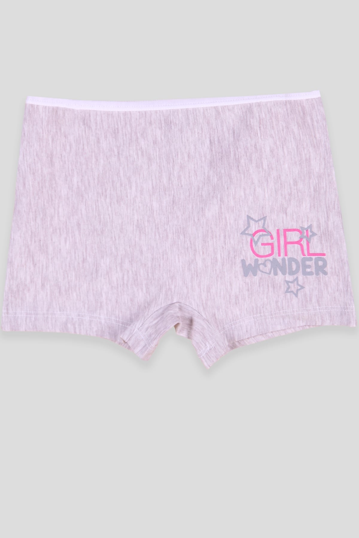 Breeze Kız Çocuk Boxer Yazı Baskılı Bej (3-11 Yaş)