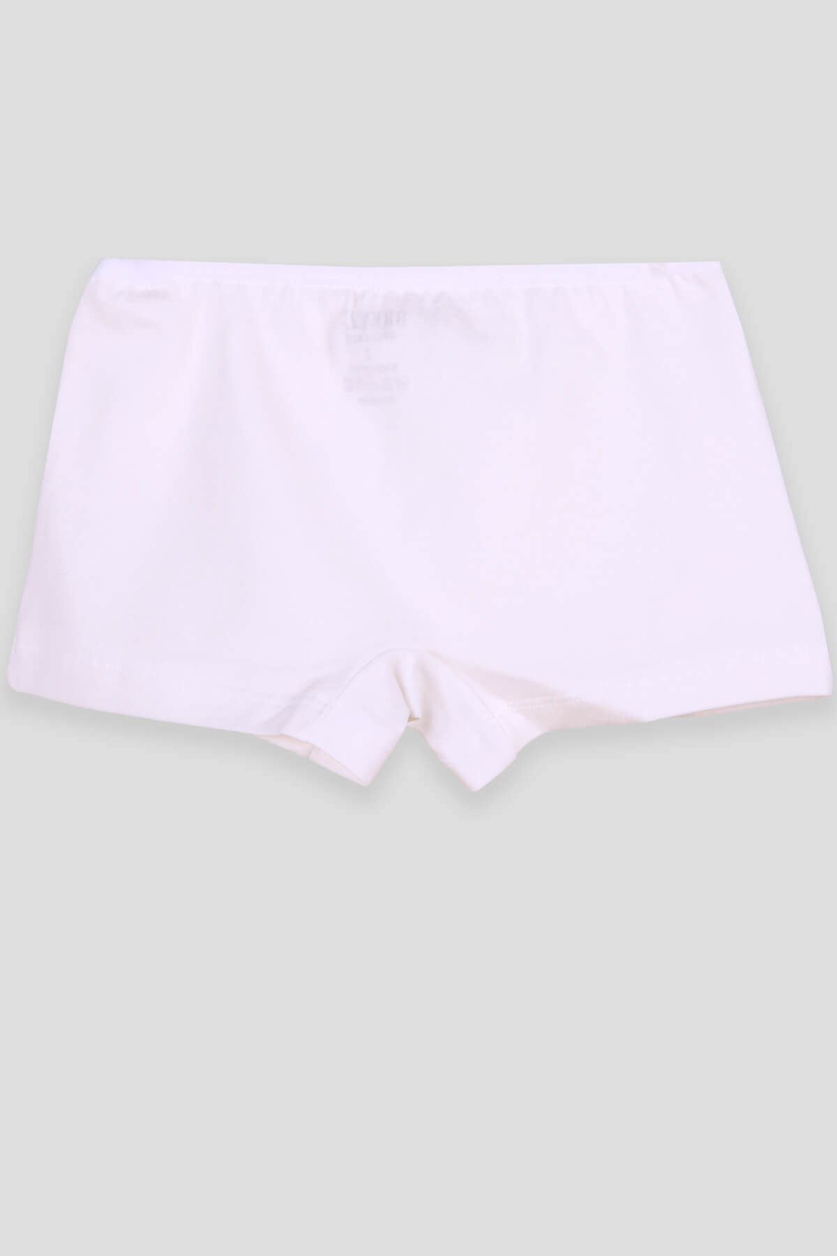 Breeze Kız Çocuk Boxer Yazı Baskılı Ekru (3-11 Yaş)