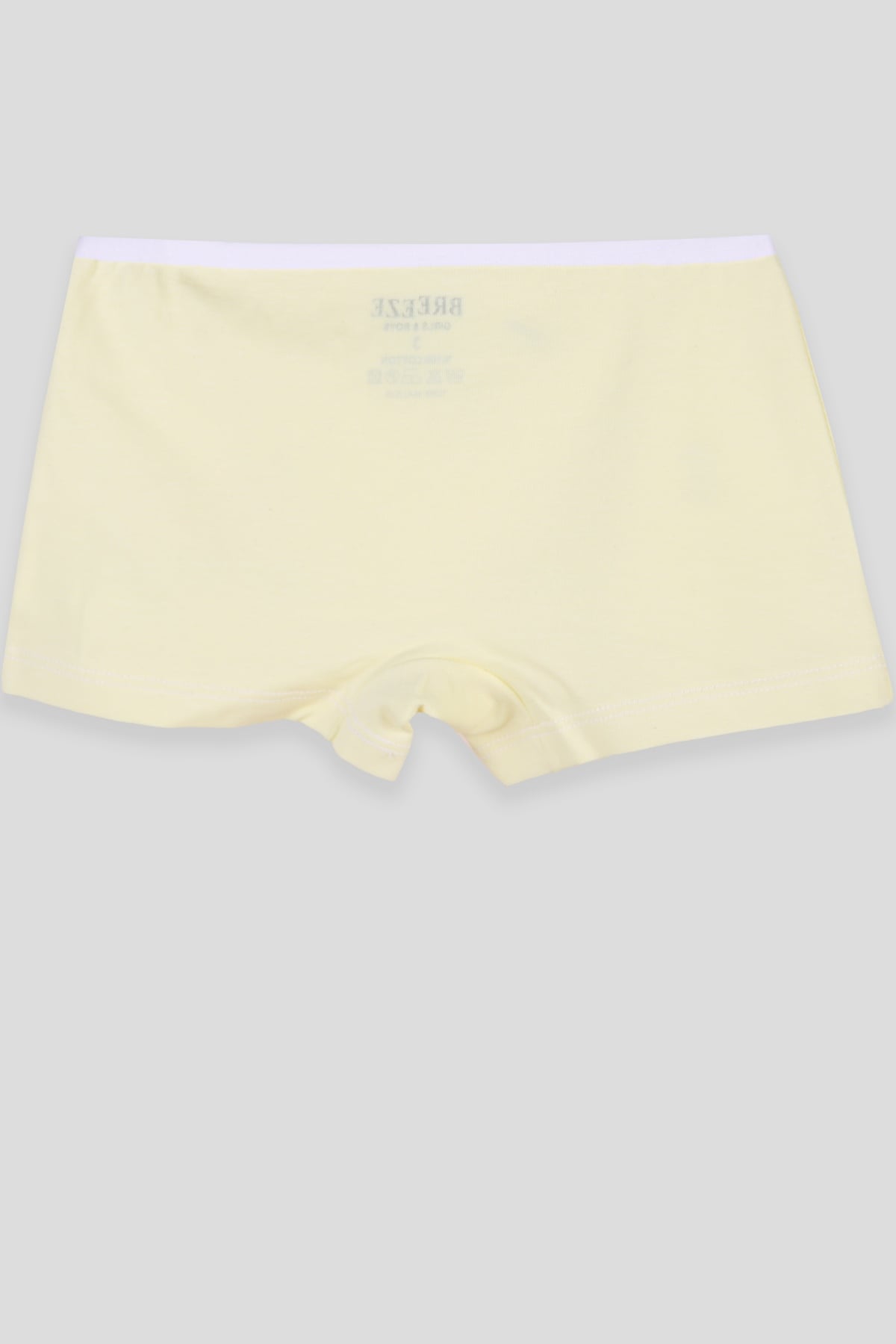 Breeze Kız Çocuk Boxer Yazı Baskılı Sarı (3-11 Yaş)
