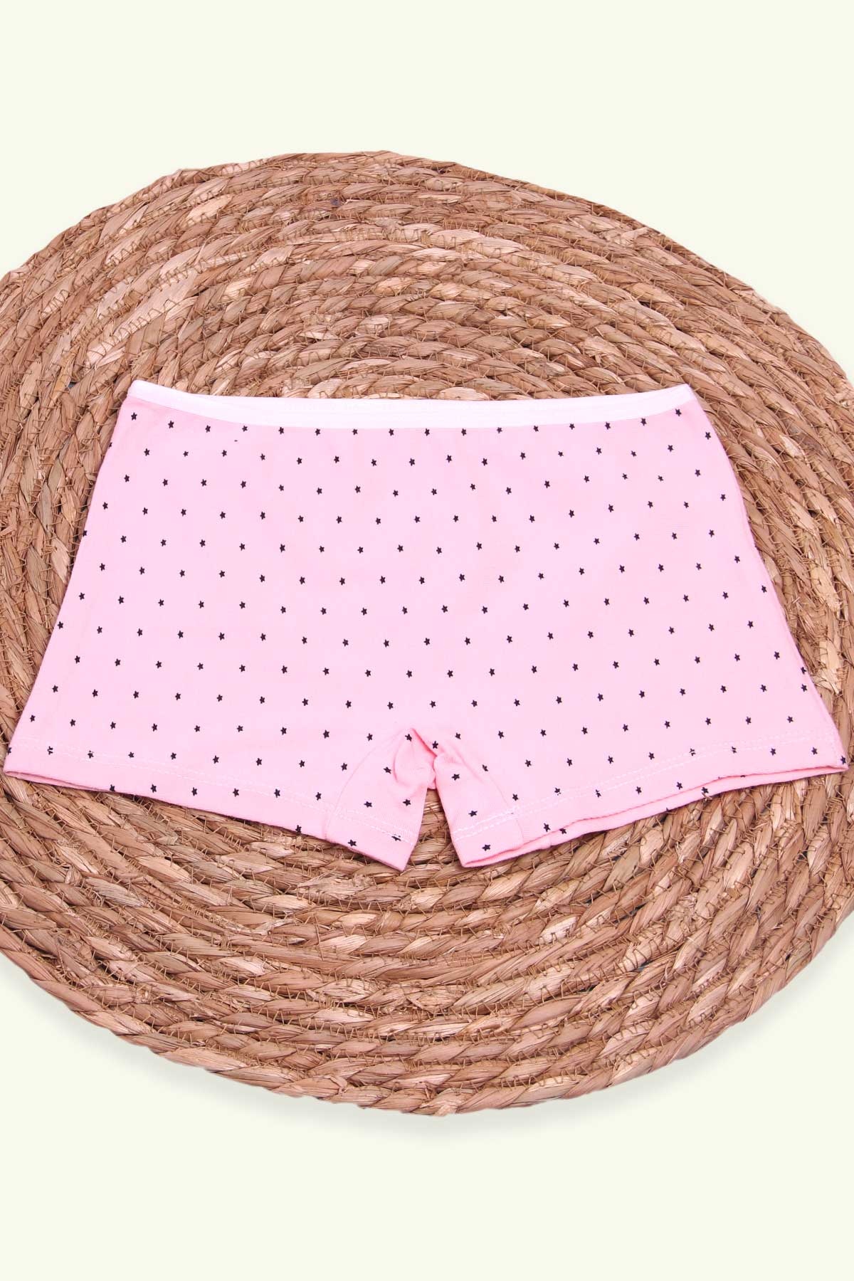 Breeze Kız Çocuk Boxer Yıldızlı Pudra (8 Yaş)