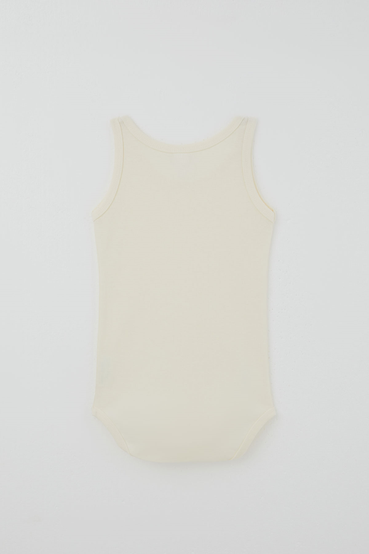 Breeze Kız Çocuk Çıtçıtlı Atlet Zıbın Body Basic Krem (1-3 Yaş)