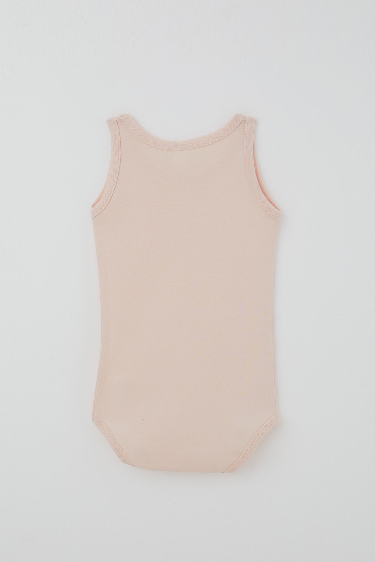 Breeze Kız Çocuk Çıtçıtlı Atlet Zıbın Body Basic Pudra (1-3 Yaş)
