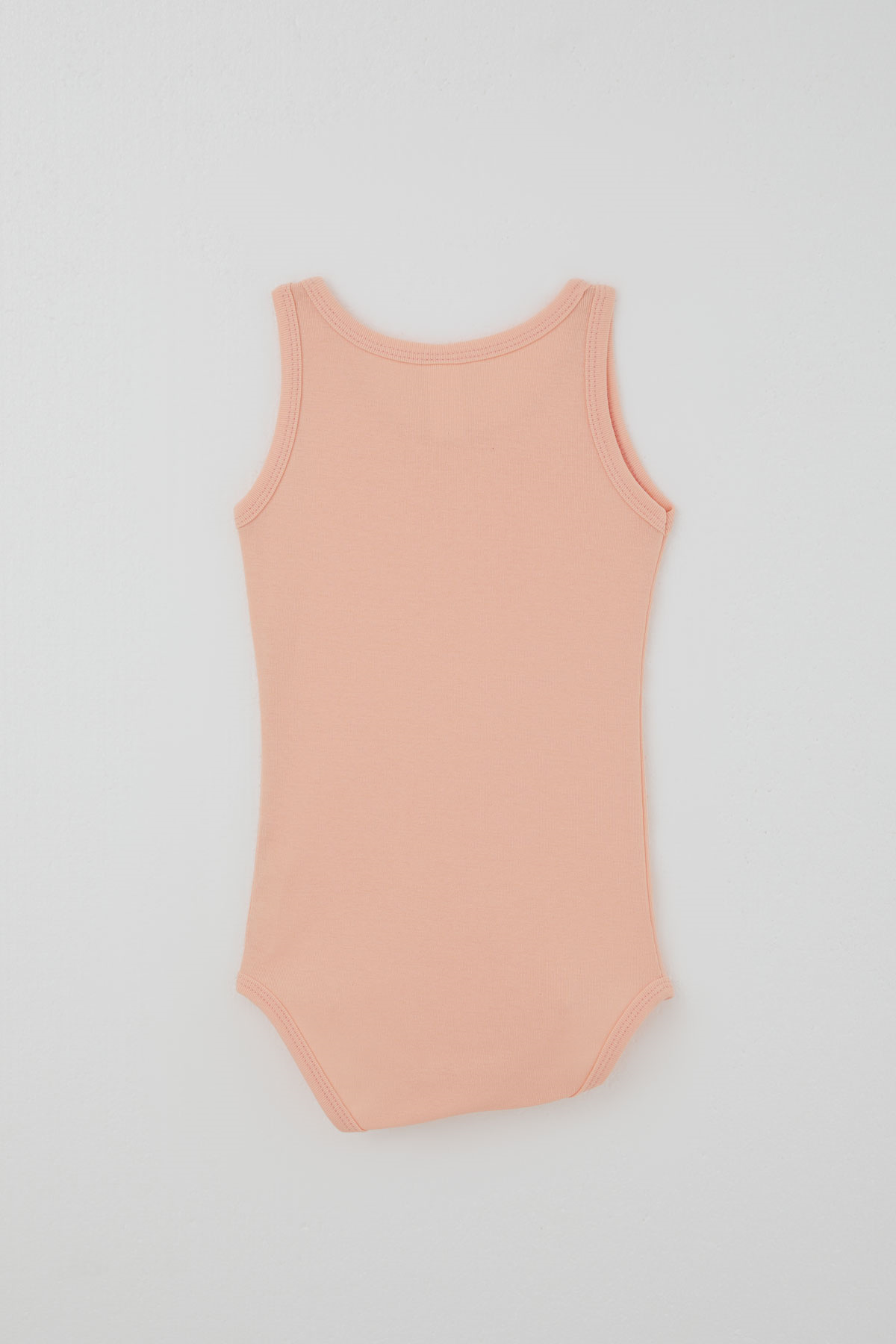 Breeze Kız Çocuk Çıtçıtlı Atlet Zıbın Body Basic Somon (1-3 Yaş)