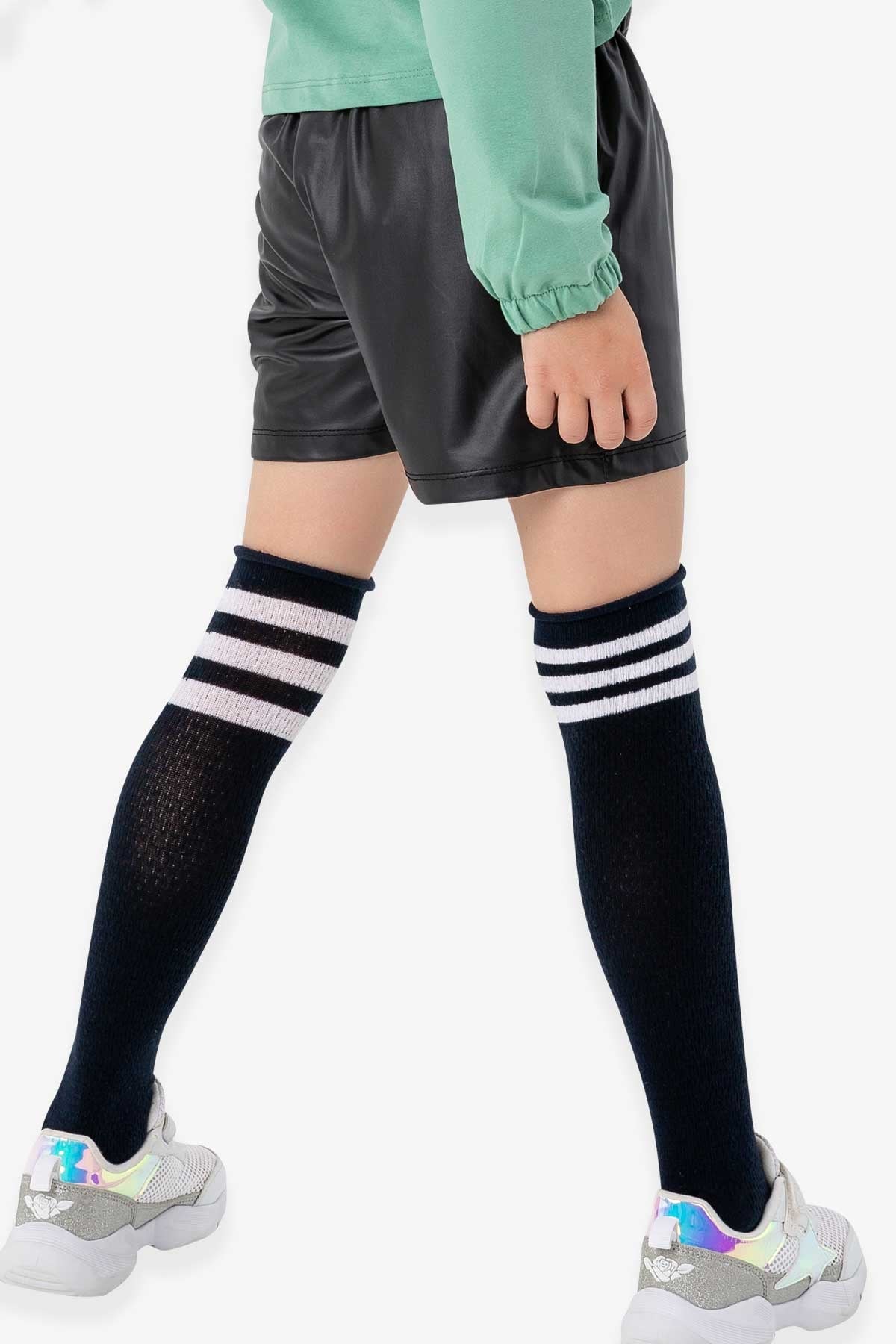 Breeze Kız Çocuk Deri Şort Siyah (14 Yaş)