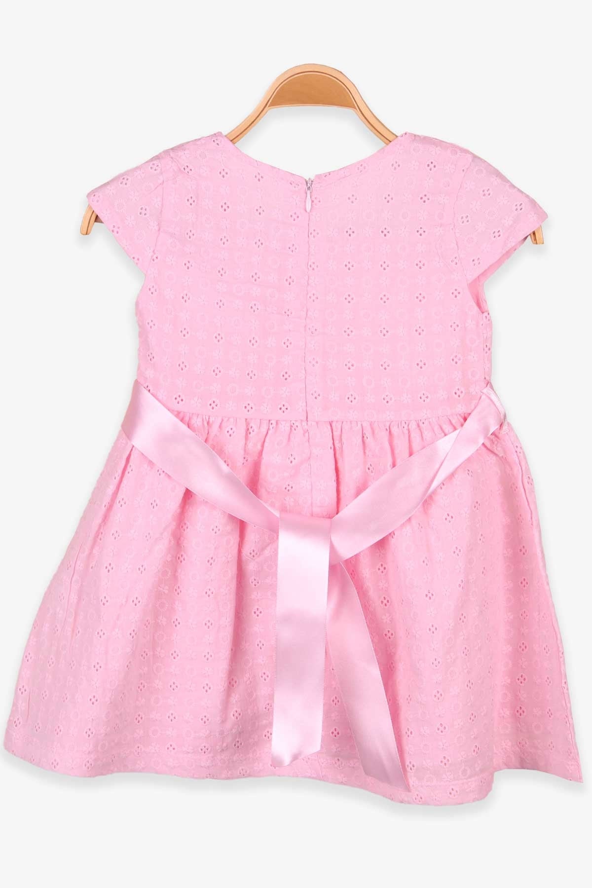 Breeze Kız Çocuk Elbise Basic Kurdeleli Pembe (3-8 Yaş)