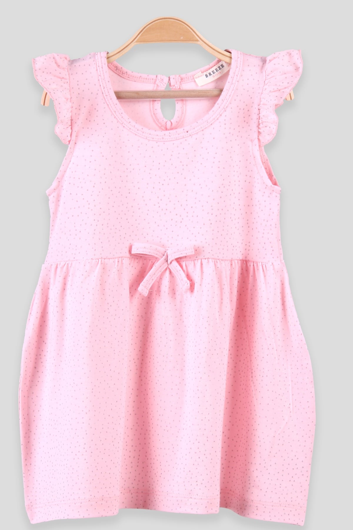 Breeze Kız Çocuk Elbise Puanlı Pembe (2-6 Yaş)