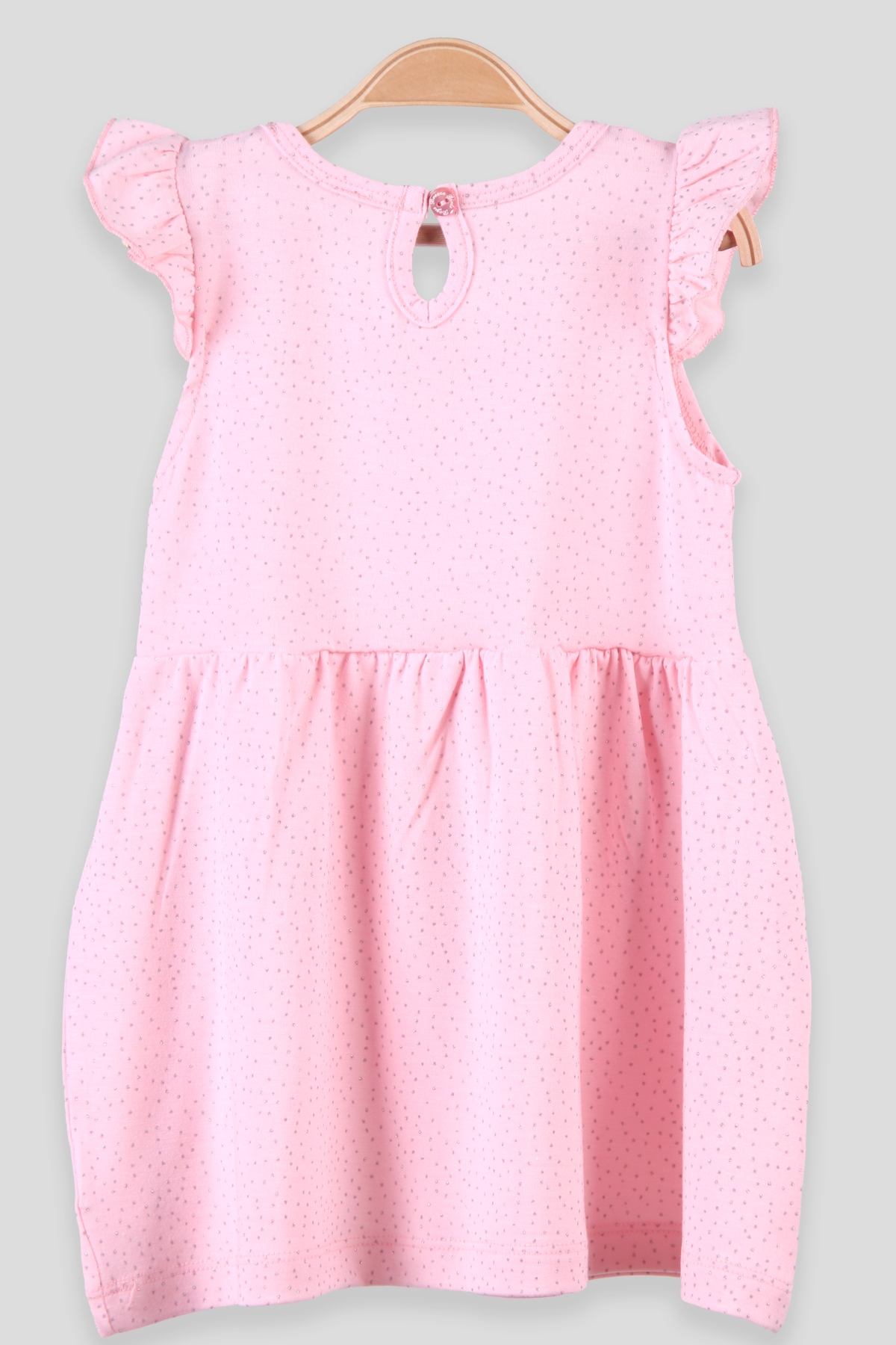 Breeze Kız Çocuk Elbise Puanlı Pembe (2-6 Yaş)