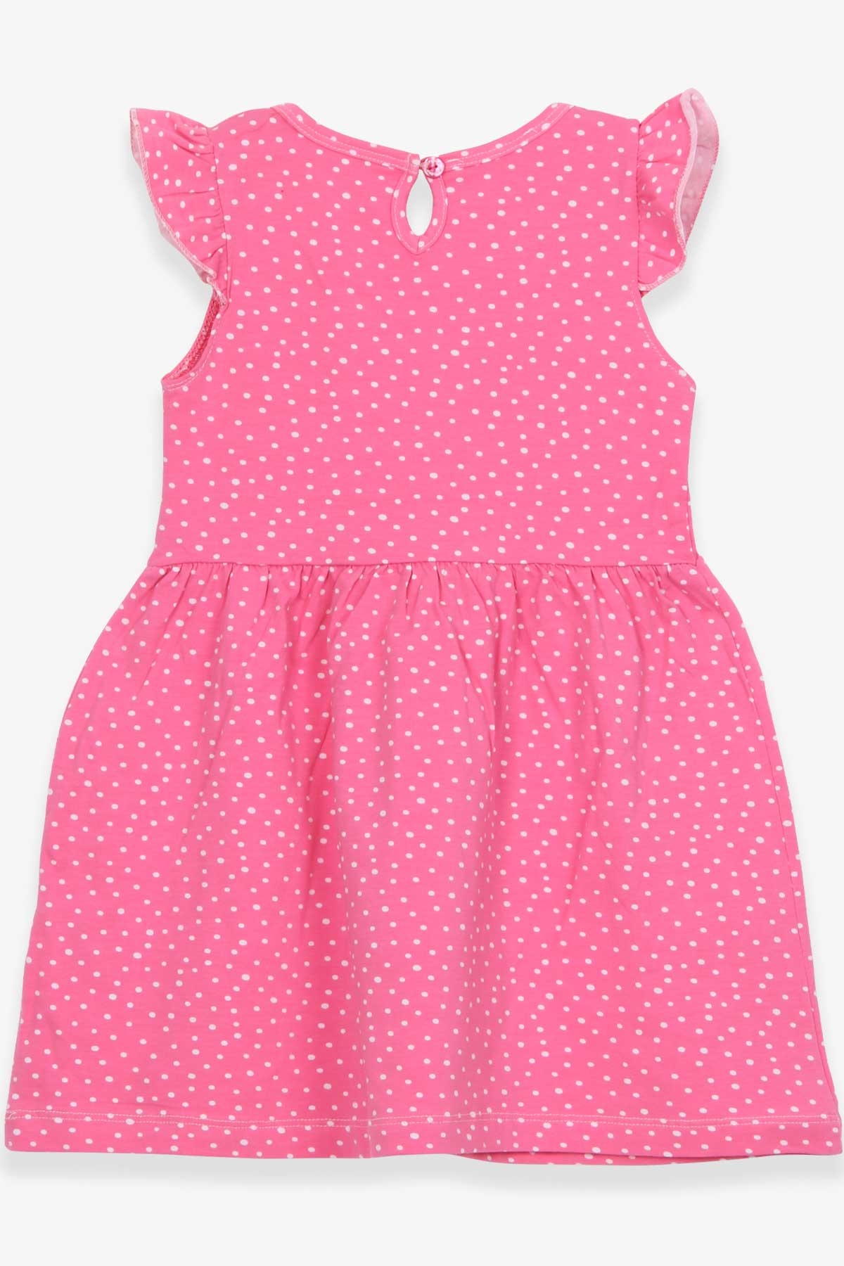 Breeze Kız Çocuk Elbise Puantiye Desenli Pembe (4-9 Yaş)