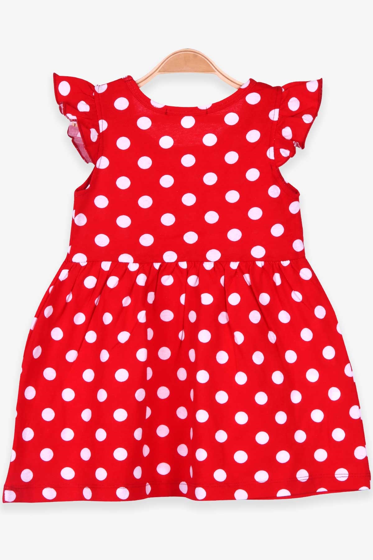 Breeze Kız Çocuk Elbise Puantiyeli Kırmızı (2-6 Yaş)