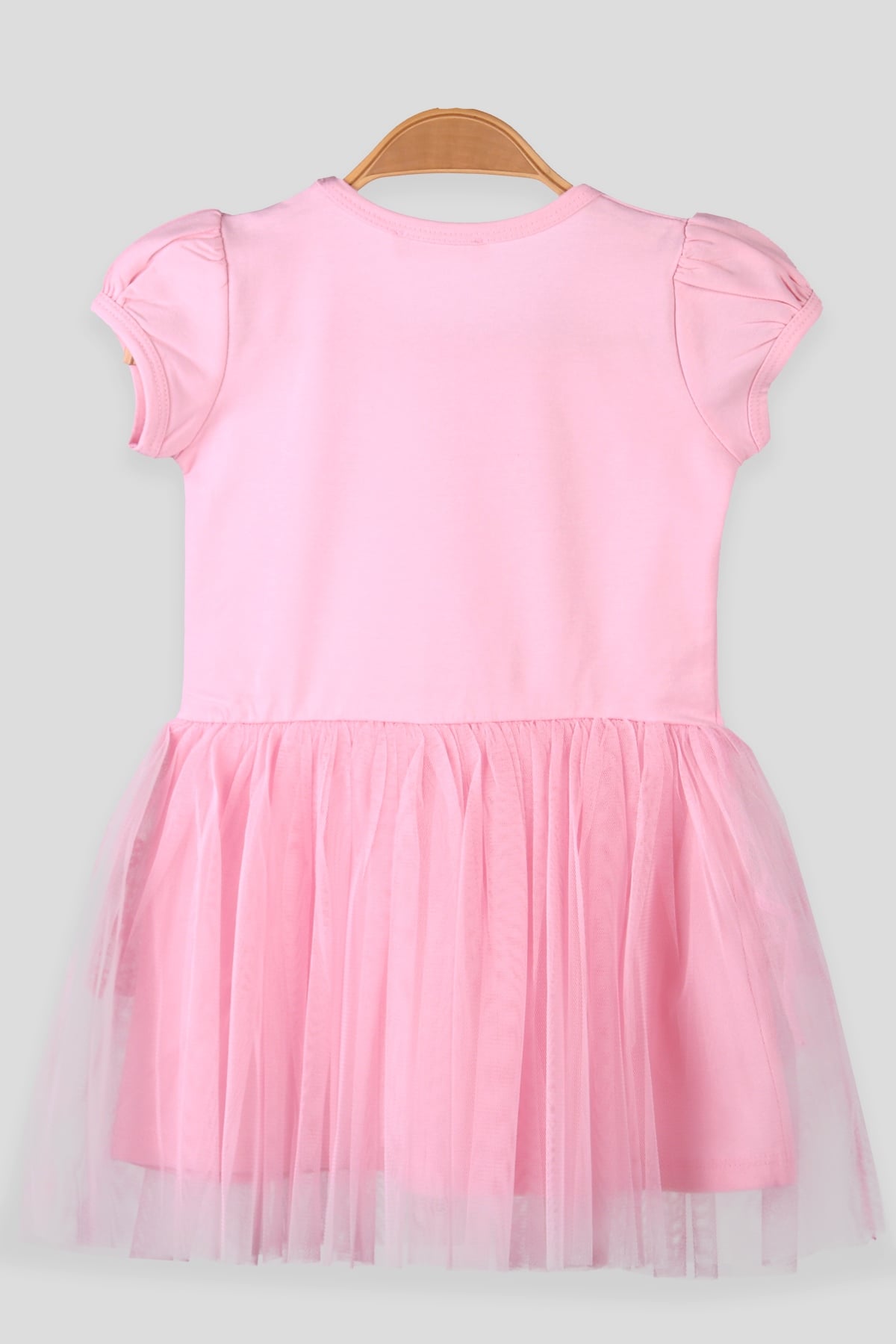 Breeze Kız Çocuk Elbise Pullu Kaplı Pembe (3-8 Yaş)