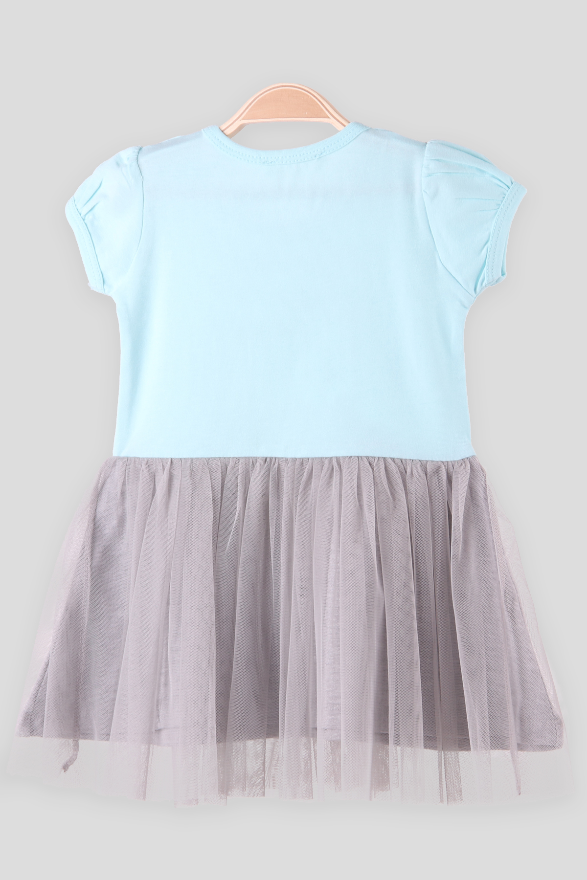 Breeze Kız Çocuk Elbise Pullu Unicornlu Turkuaz (1.5-5 Yaş)
