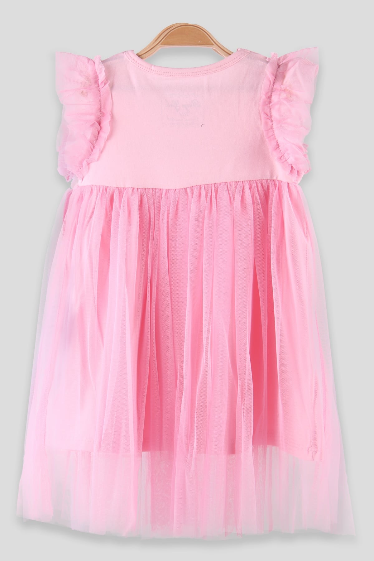 Breeze Kız Çocuk Elbise Simli Pembe (4-8 Yaş)