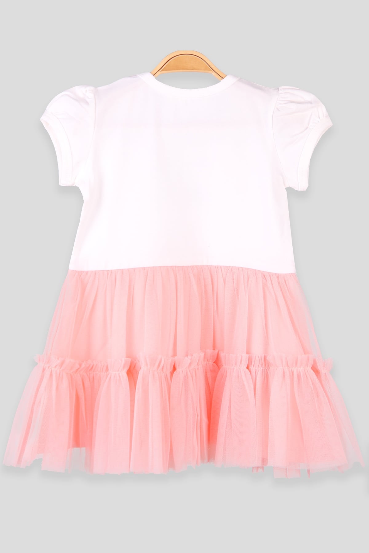 Breeze Kız Çocuk Elbise Tavşanlı Simli Ekru (1.5-5 Yaş)