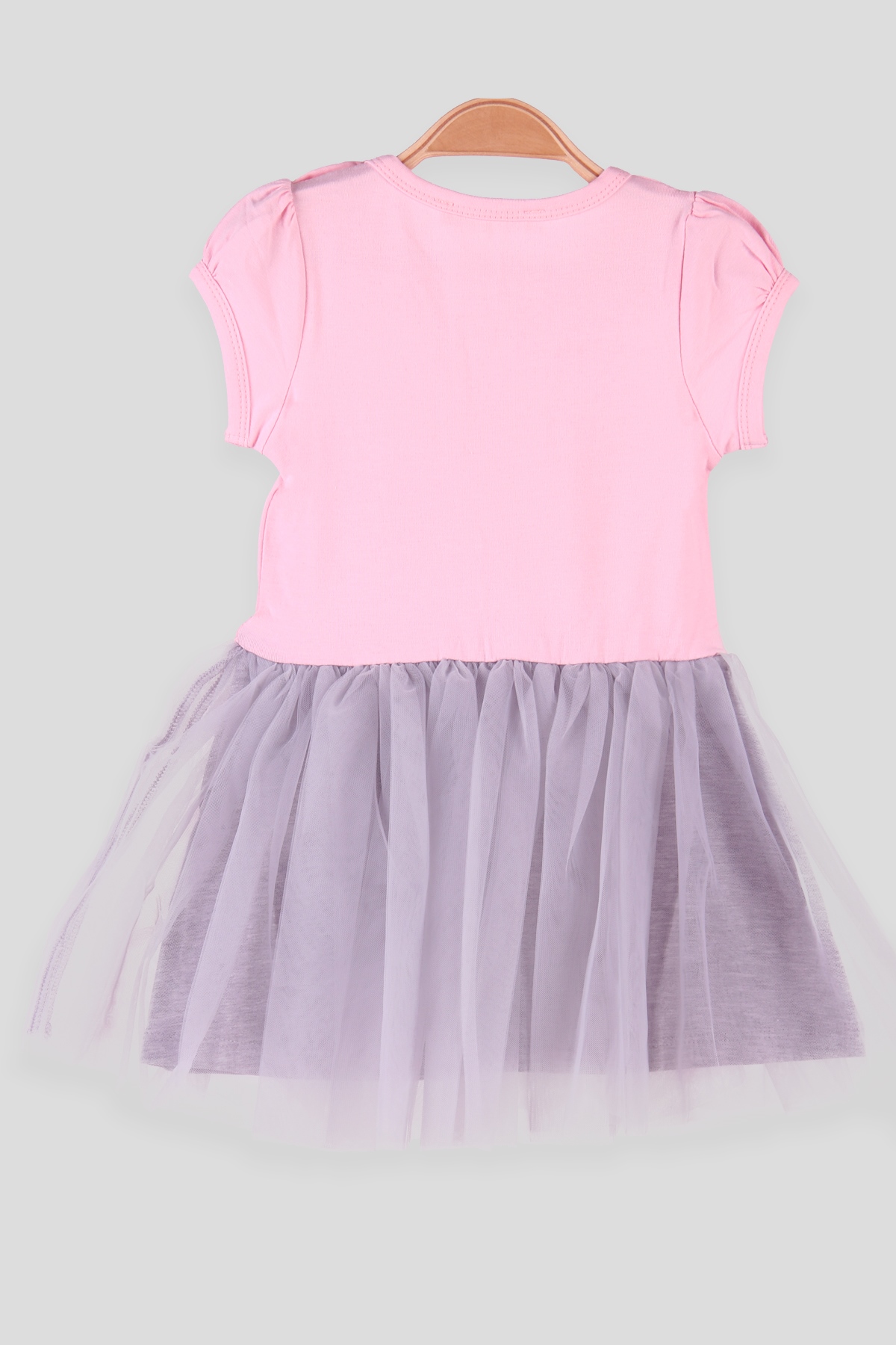 Breeze Kız Çocuk Elbise Tüllü Kedisi Simli Pembe (1-4 Yaş)
