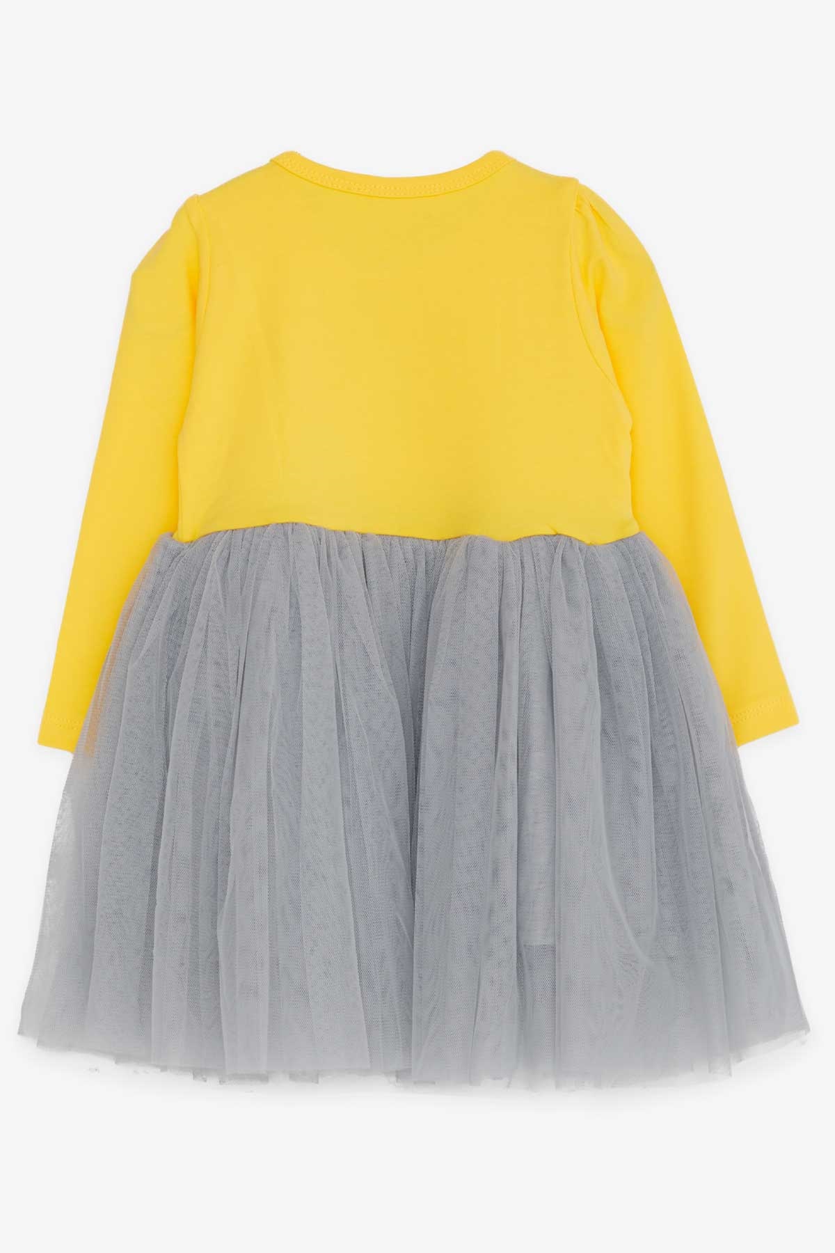 Breeze Kız Çocuk Elbise Unicorn Baskılı Sarı (1.5-5 Yaş)