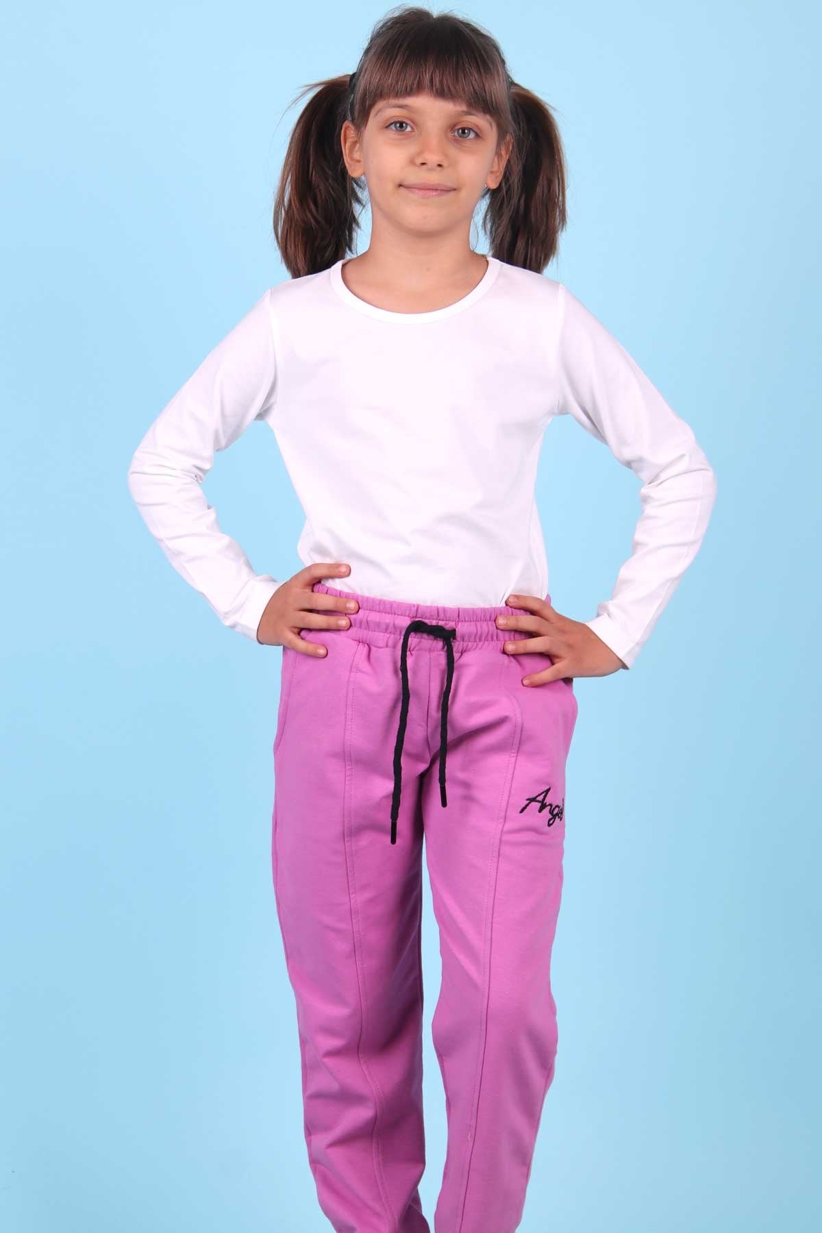 Breeze Kız Çocuk Eşofman Altı Basic Pembe (8-14 Yaş)