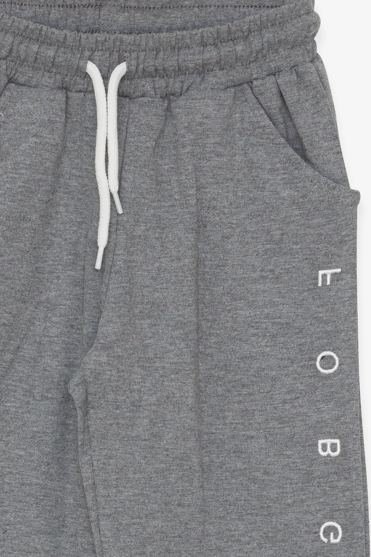 Breeze Kız Çocuk Eşofman Altı Baskılı Koyu Gri Melanj (8-14 Yaş)