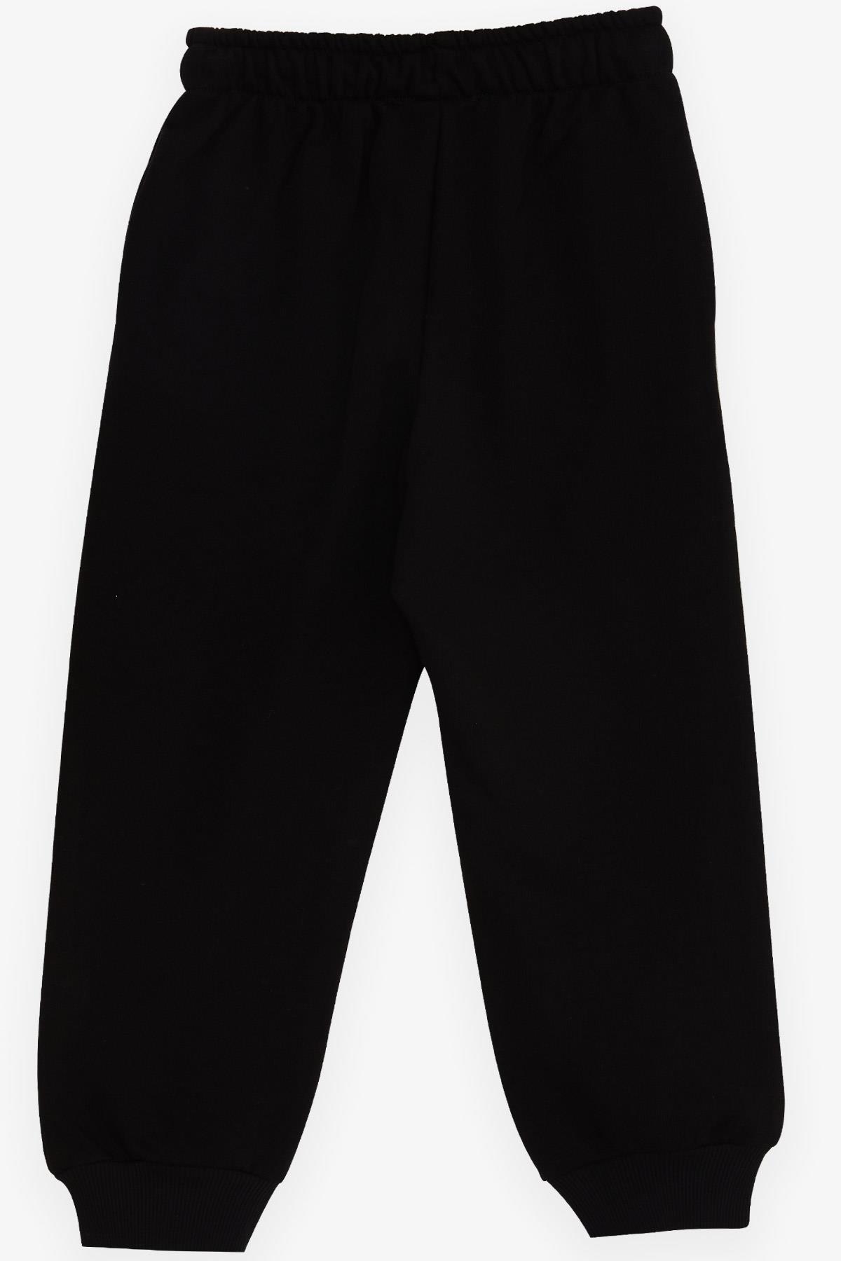 Breeze Kız Çocuk Eşofman Altı Cepli Bağcıklı Siyah (2-6 Yaş)