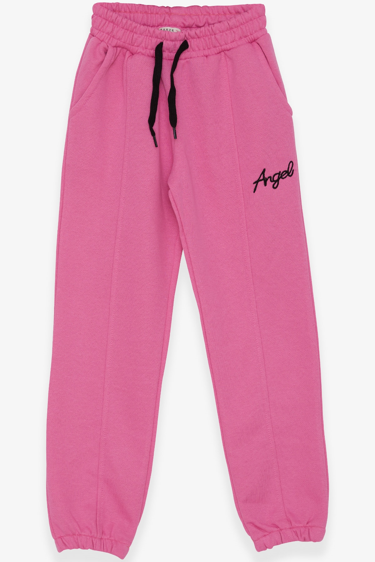 Breeze Kız Çocuk Eşofman Altı Cepli Nakışlı Pembe (4-8 Yaş)