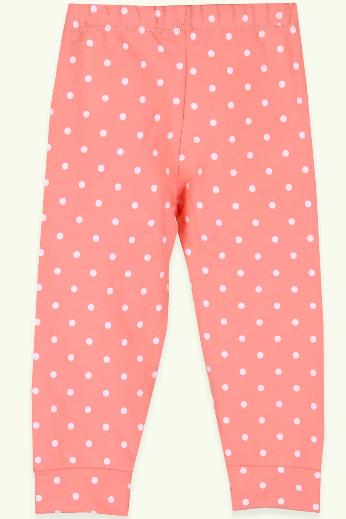 Breeze Kız Çocuk Eşofman Altı Puantiyeli Neon Somon (1.5-5 Yaş)
