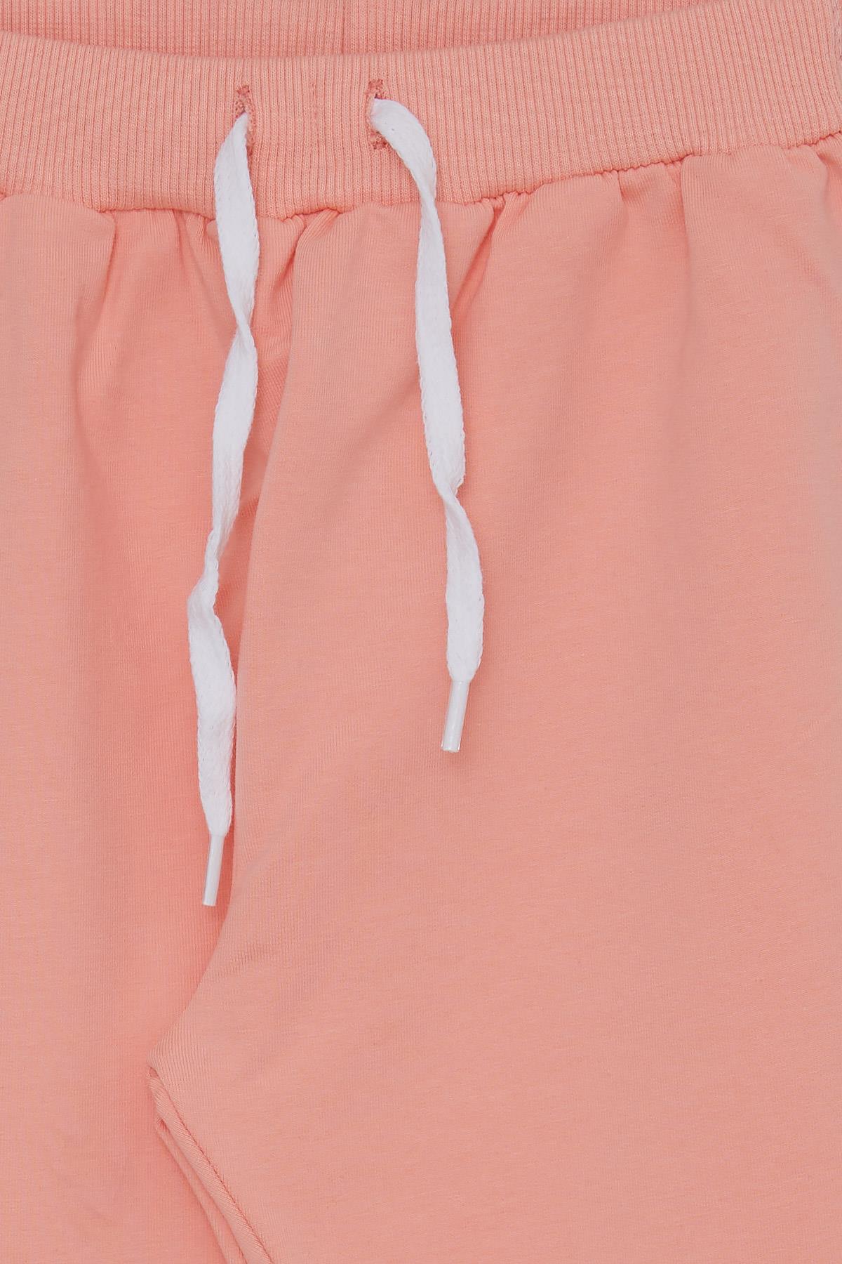 Breeze Kız Çocuk Eşofman Altı Tavşancık Nakışlı Somon (1-4 Yaş)