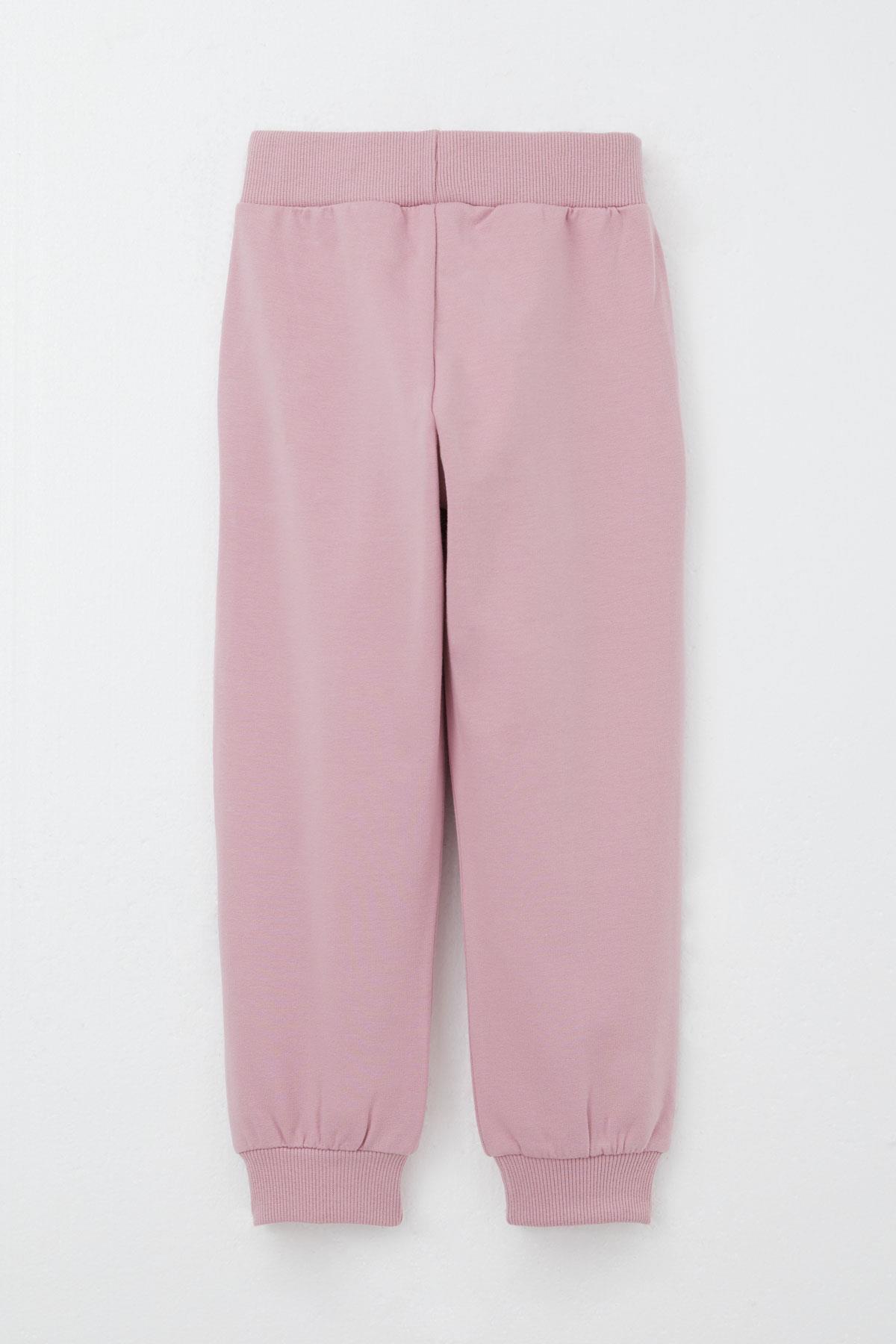 Breeze Kız Çocuk Eşofman Takım Kalpli Bebek Ayıcık Baskılı Bej (1.5-4 Yaş)