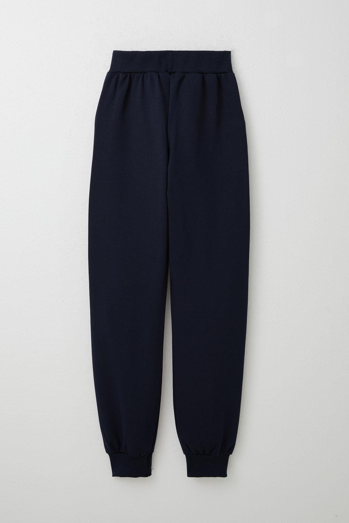 Breeze Kız Çocuk Eşofman Takım Renkli Yazı Baskılı Açık Gri Melanj (8-12 Yaş)