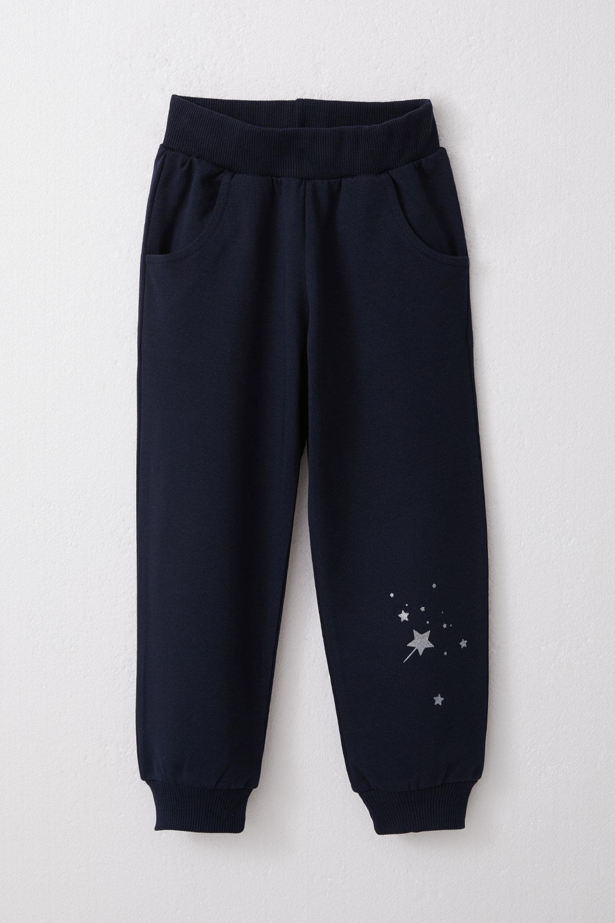 Breeze Kız Çocuk Eşofman Takım Sevimli Sihirbaz Tavşancık Baskılı Somon (1-4 Yaş)