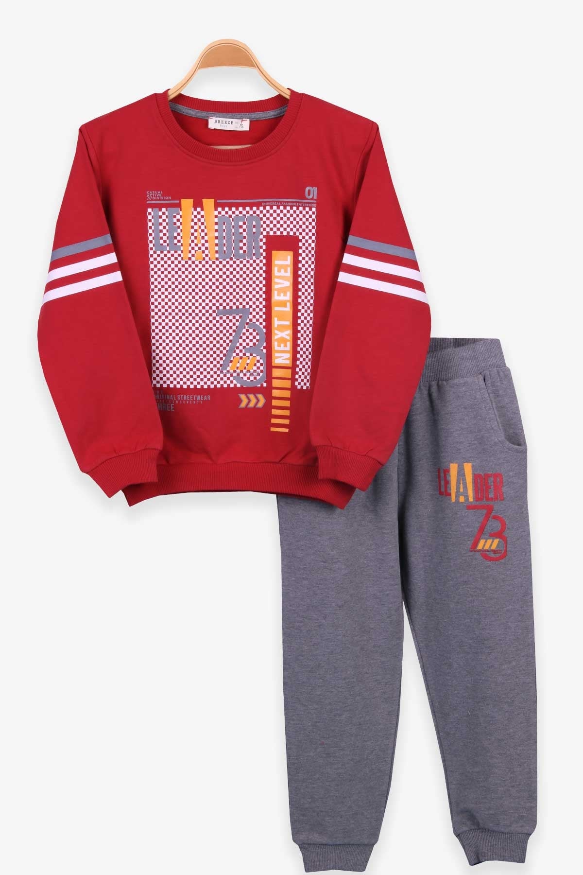 Breeze Kız Çocuk Eşofman Takımı Baskılı Kiremit (5-10 Yaş)